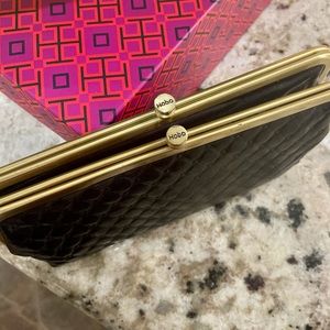 HOBO Black & Gold Clutch - Excellent Condition
